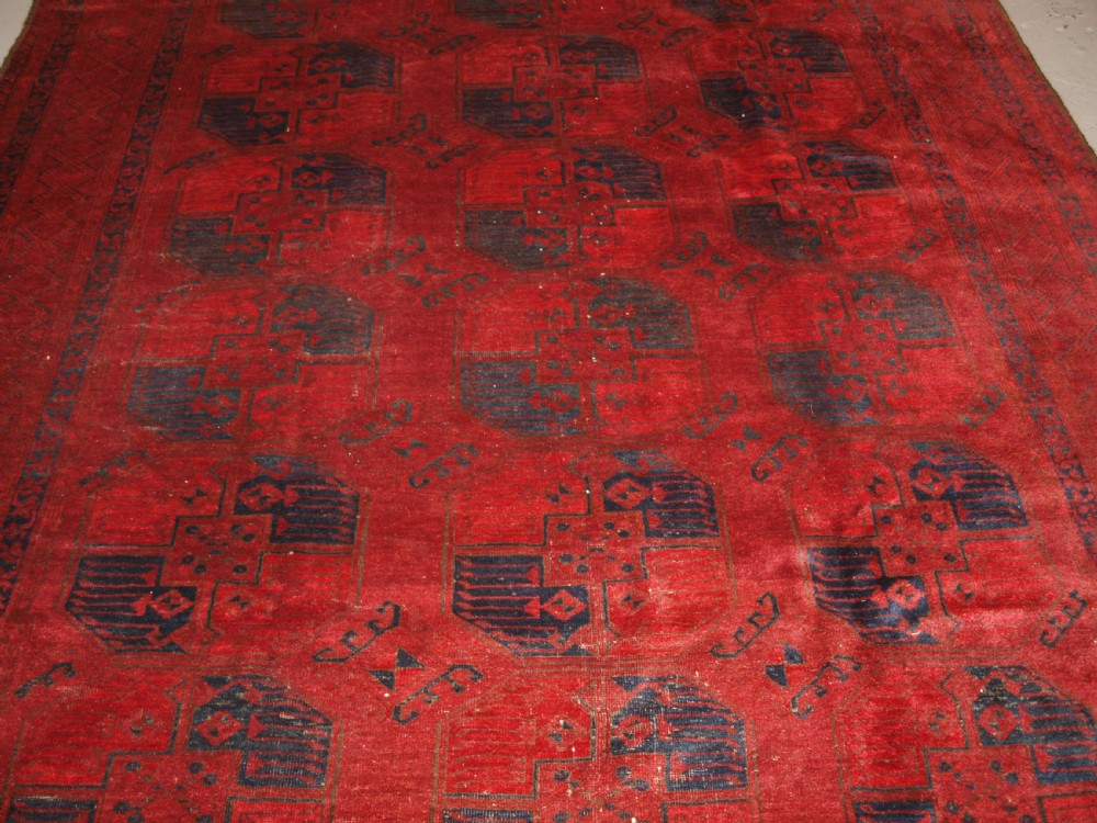 ANTIQUE AFGHAN ERSARI SULAYMAN CARPET, EXCELLENT COLOUR, CIRCA 1900. View VI