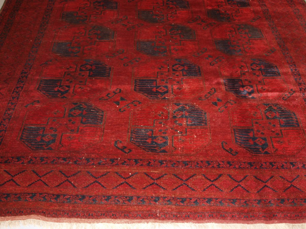 ANTIQUE AFGHAN ERSARI SULAYMAN CARPET, EXCELLENT COLOUR, CIRCA 1900. View VII