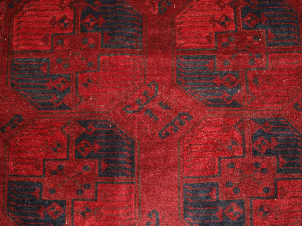 ANTIQUE AFGHAN ERSARI SULAYMAN CARPET, EXCELLENT COLOUR, CIRCA 1900. View VIII