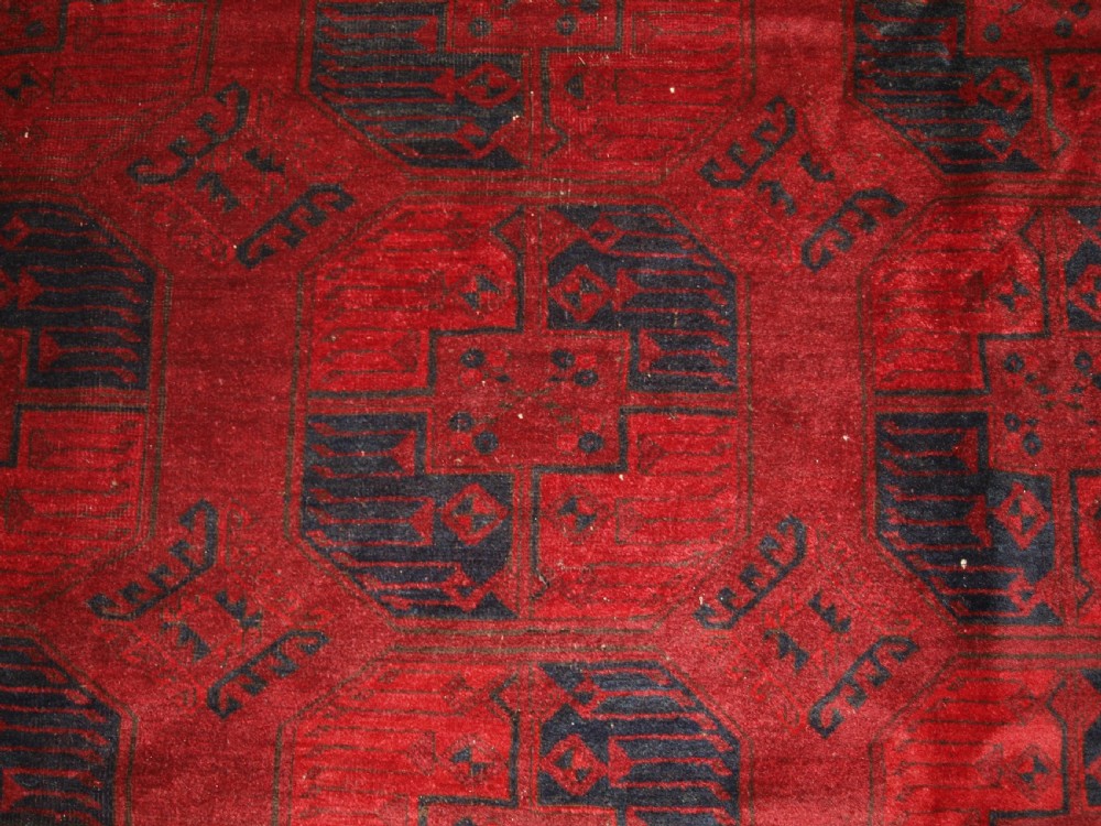 ANTIQUE AFGHAN ERSARI SULAYMAN CARPET, EXCELLENT COLOUR, CIRCA 1900. View IX