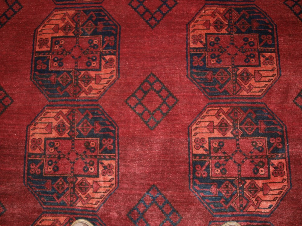 ANTIQUE AFGHAN ERSARI SULAYMAN CARPET, SUPERB COLOUR AND LARGE SIZE, INSCRIBED AND DATED, CIRCA 1900. View X