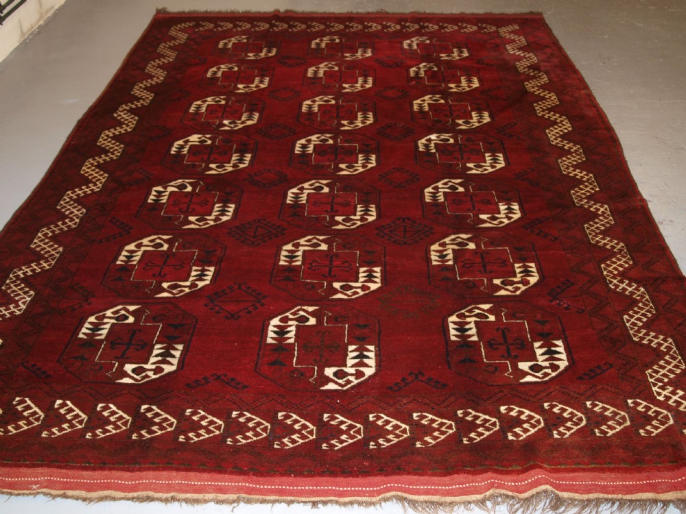 ANTIQUE AFGHAN KIZIL AYAK VILLAGE CARPET WITH SUPERB WOOL AND COLOUR, CIRCA 1900. View II