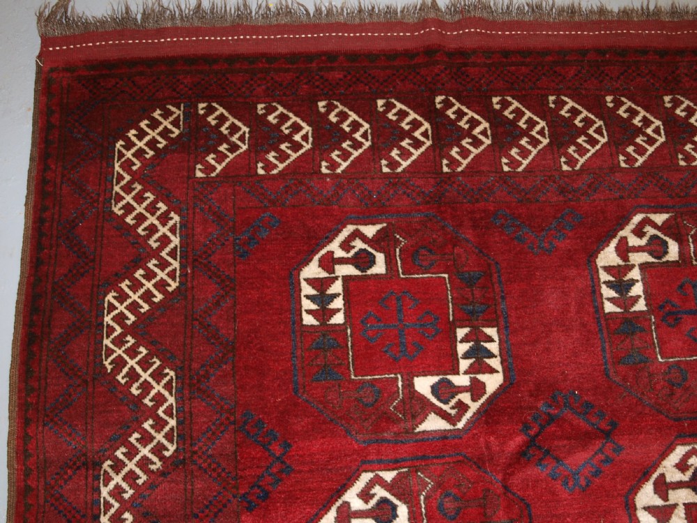 ANTIQUE AFGHAN KIZIL AYAK VILLAGE CARPET WITH SUPERB WOOL AND COLOUR, CIRCA 1900. View III