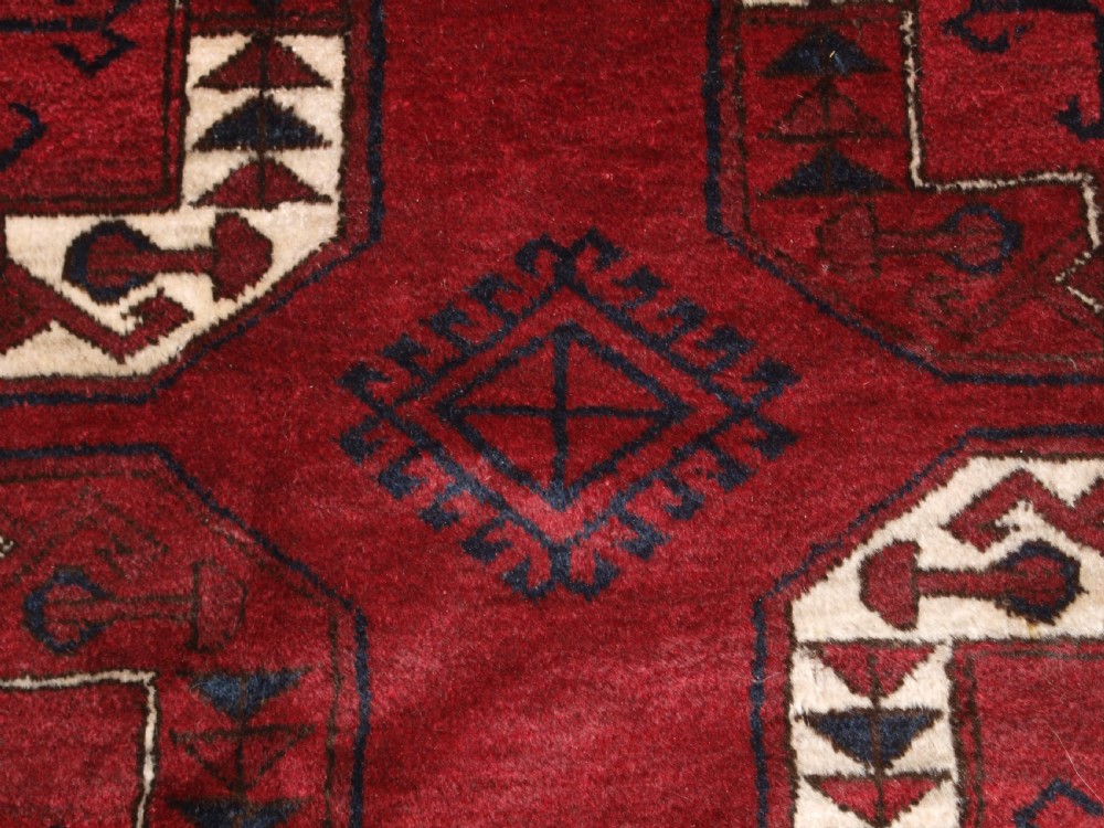 ANTIQUE AFGHAN KIZIL AYAK VILLAGE CARPET WITH SUPERB WOOL AND COLOUR, CIRCA 1900. View IX