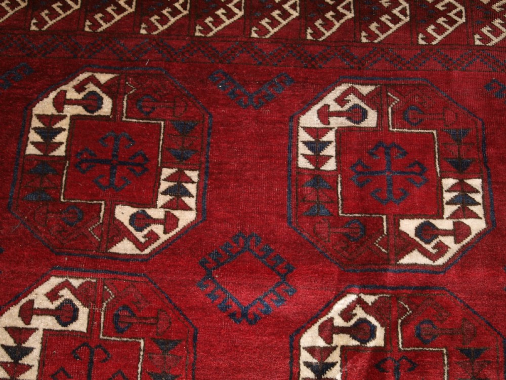 ANTIQUE AFGHAN KIZIL AYAK VILLAGE CARPET WITH SUPERB WOOL AND COLOUR, CIRCA 1900. View XI