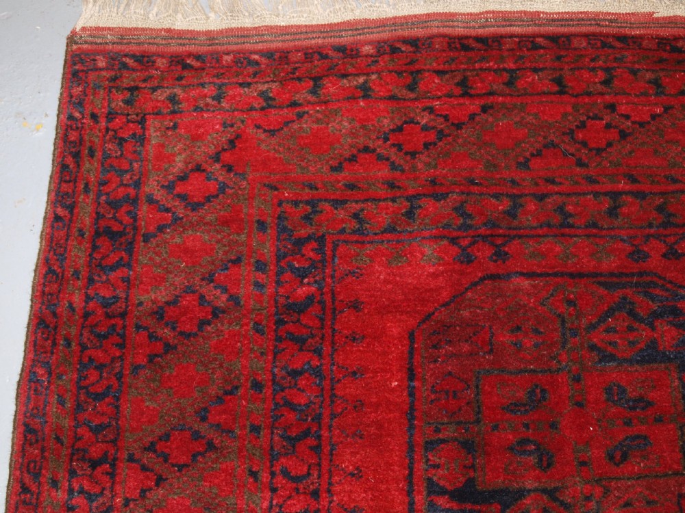 ANTIQUE AFGHAN VILLAGE RUG, ERSARI WEAVERS, SUPERB COLOUR AND SOFT WOOL, CIRCA 1900. View III