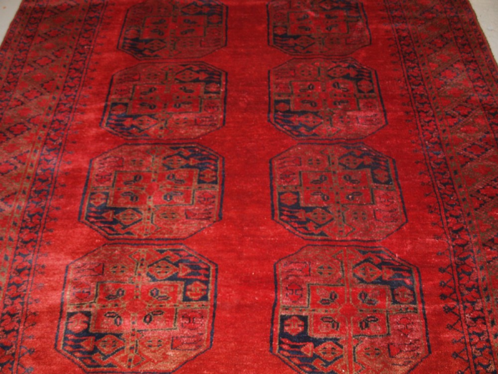 ANTIQUE AFGHAN VILLAGE RUG, ERSARI WEAVERS, SUPERB COLOUR AND SOFT WOOL, CIRCA 1900. View VI