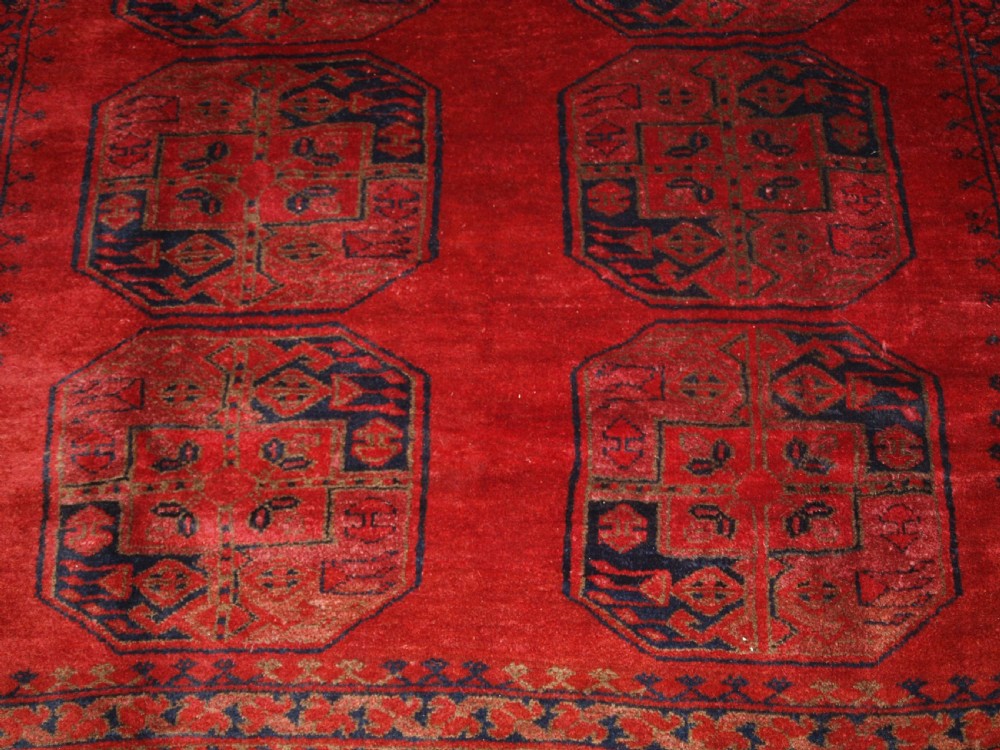 ANTIQUE AFGHAN VILLAGE RUG, ERSARI WEAVERS, SUPERB COLOUR AND SOFT WOOL, CIRCA 1900. View X