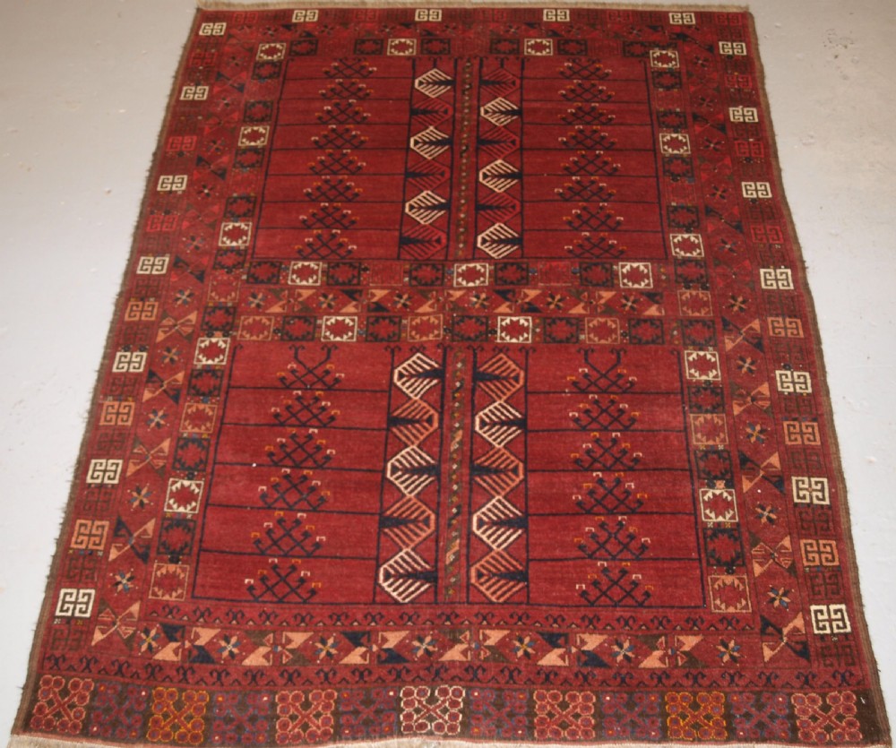 ANTIQUE ERSARI TURKMEN ENSI, GOOD COLOUR, TRADITIONAL DESIGN, CIRCA 1880.