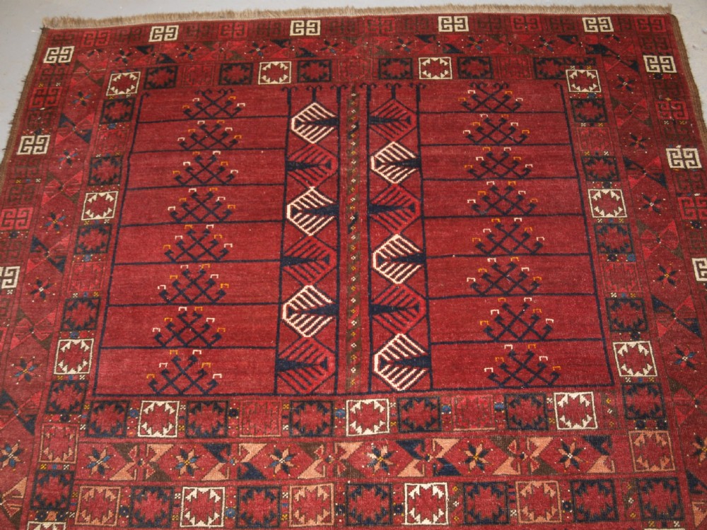 ANTIQUE ERSARI TURKMEN ENSI, GOOD COLOUR, TRADITIONAL DESIGN, CIRCA 1880. View II