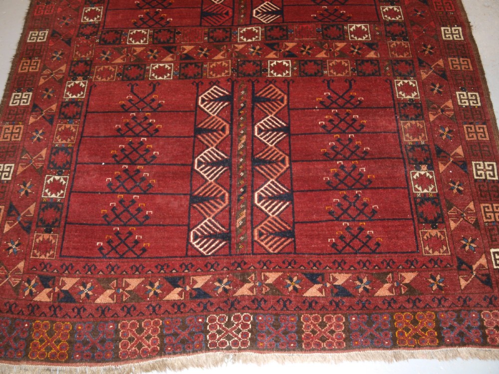 ANTIQUE ERSARI TURKMEN ENSI, GOOD COLOUR, TRADITIONAL DESIGN, CIRCA 1880. View IV