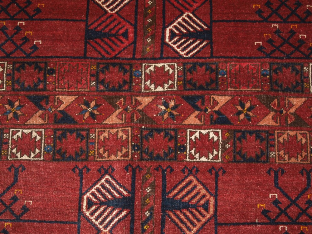 ANTIQUE ERSARI TURKMEN ENSI, GOOD COLOUR, TRADITIONAL DESIGN, CIRCA 1880. View VIII