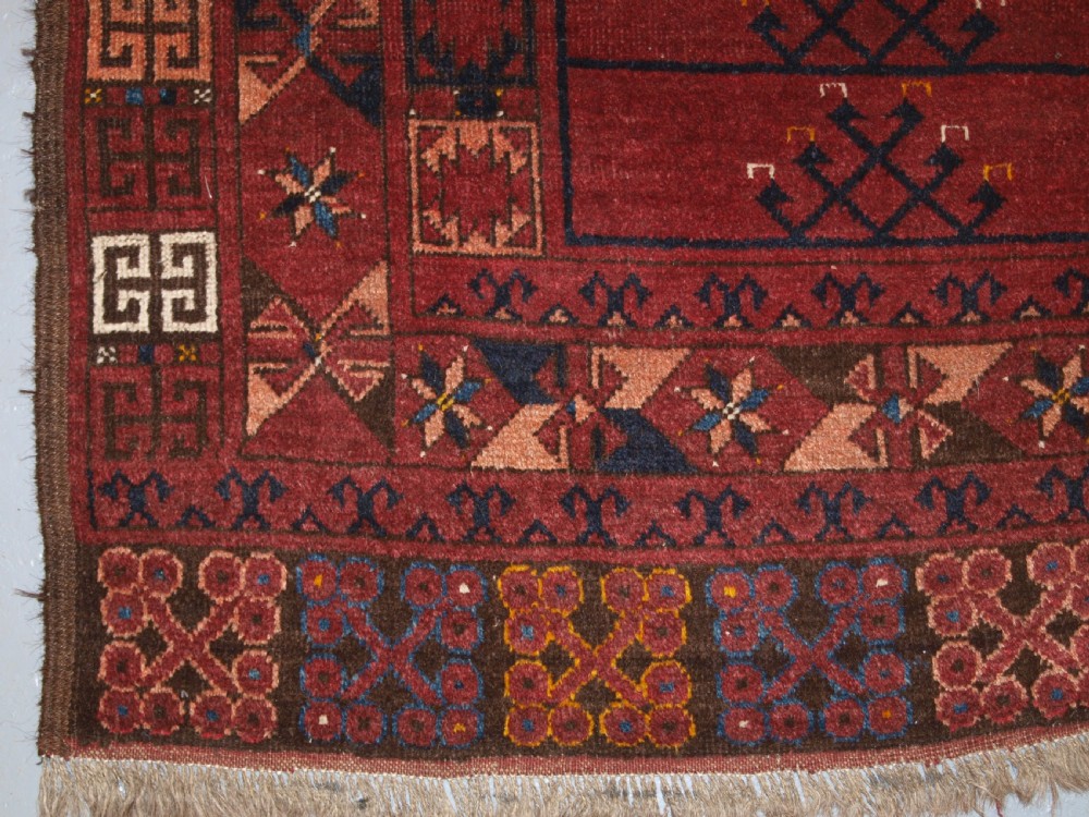 ANTIQUE ERSARI TURKMEN ENSI, GOOD COLOUR, TRADITIONAL DESIGN, CIRCA 1880. View IX