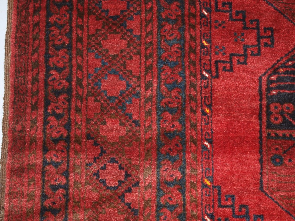 OLD AFGHAN VILLAGE CARPET, TRADITIONAL DESIGN WITH SUPERB COLOUR, CIRCA 1920. View IV