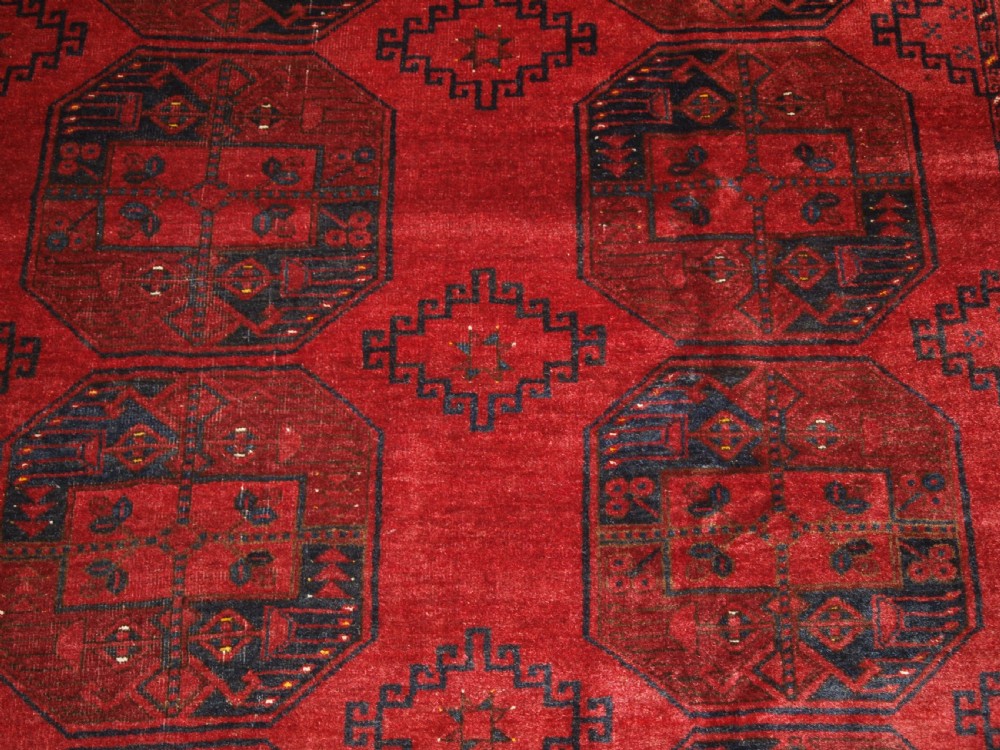 OLD AFGHAN VILLAGE CARPET, TRADITIONAL DESIGN WITH SUPERB COLOUR, CIRCA 1920. View VIII