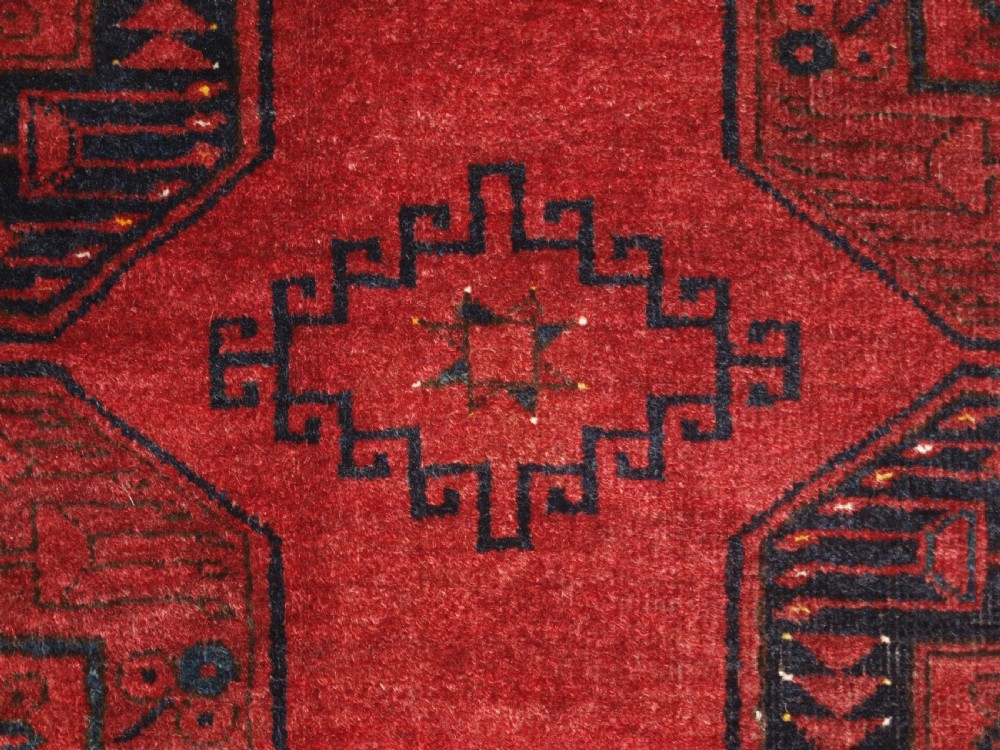 OLD AFGHAN VILLAGE CARPET, TRADITIONAL DESIGN WITH SUPERB COLOUR, CIRCA 1920. View IX