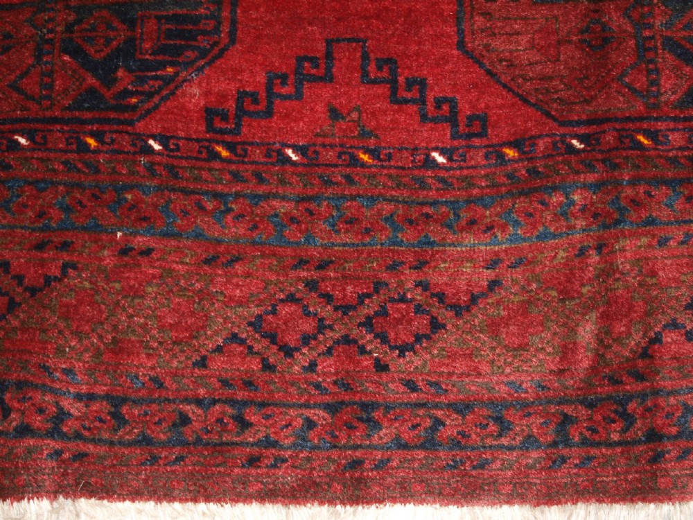 OLD AFGHAN VILLAGE CARPET, TRADITIONAL DESIGN WITH SUPERB COLOUR, CIRCA 1920. View XI