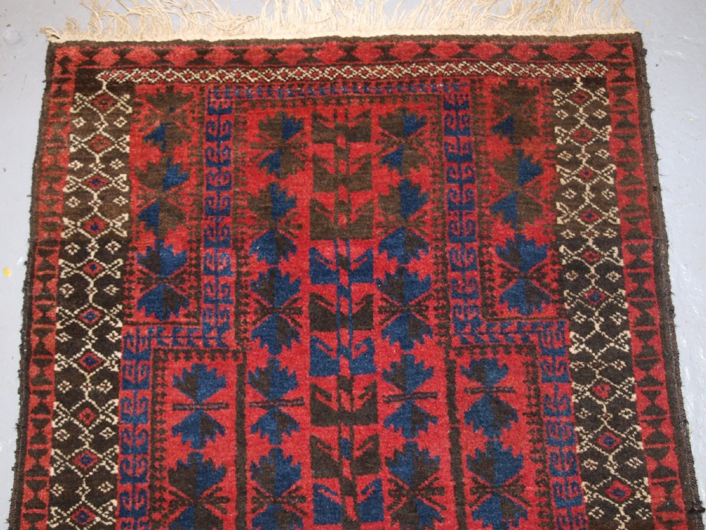 OLD AFGHAN VILLAGE PRAYER RUG, TREE OF LIFE DESIGN, CIRCA 1920. View II