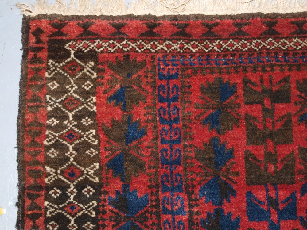 OLD AFGHAN VILLAGE PRAYER RUG, TREE OF LIFE DESIGN, CIRCA 1920. View V