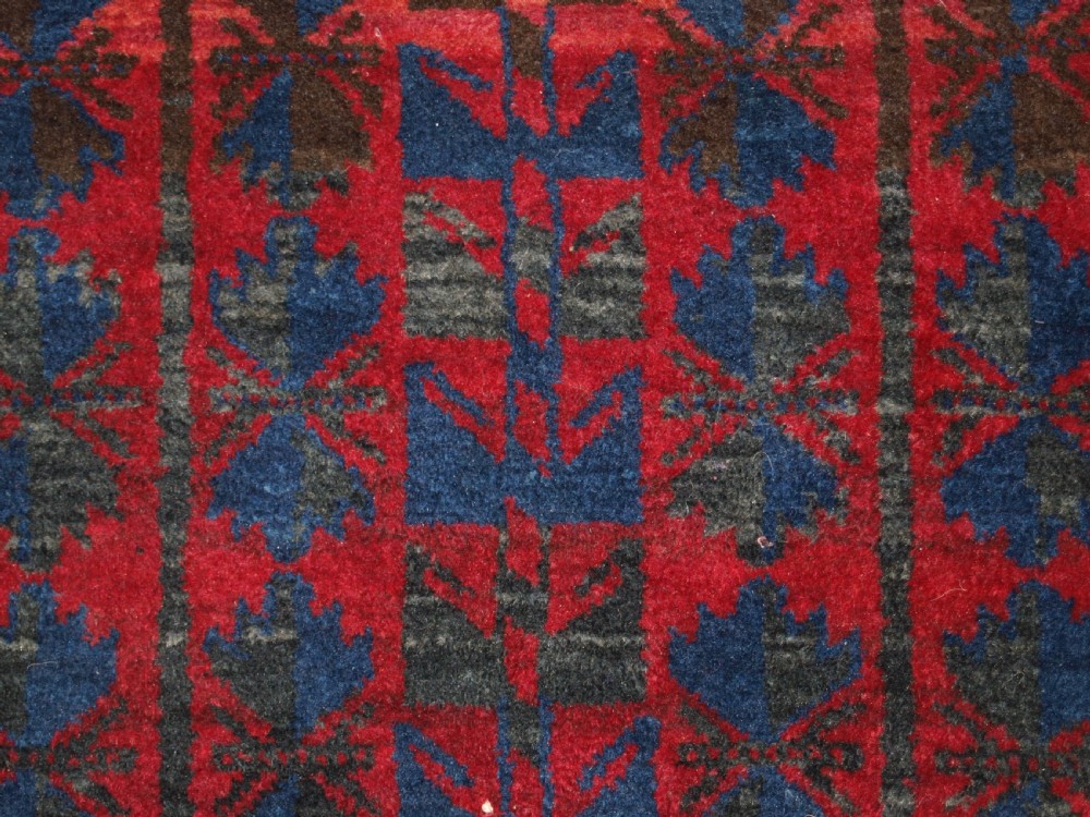 OLD AFGHAN VILLAGE PRAYER RUG, TREE OF LIFE DESIGN, CIRCA 1920. View IX