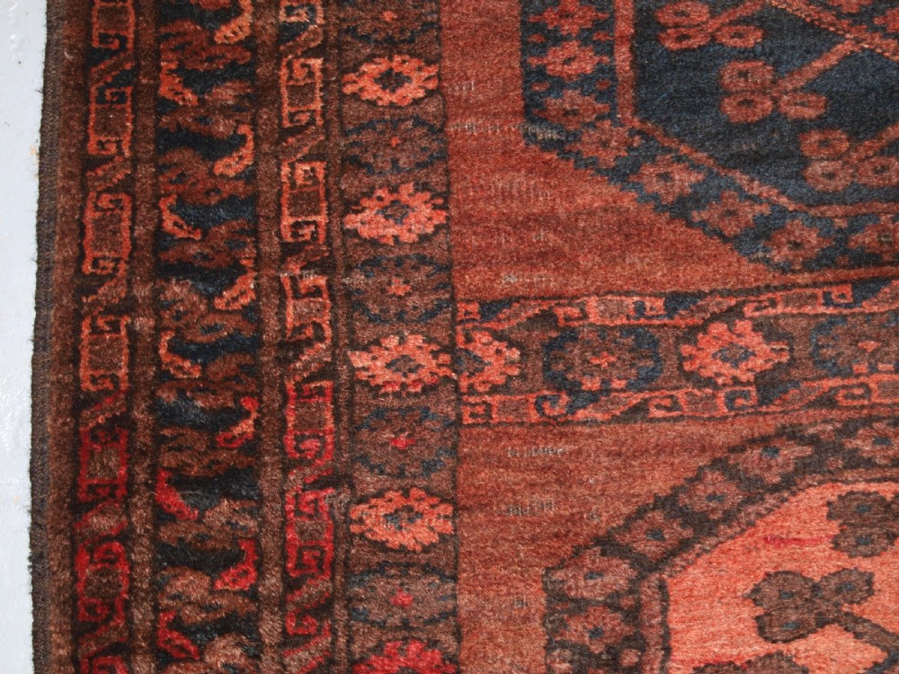 ANTIQUE AFGHAN VILLAGE RUG, ERSARI WEAVERS, SOFT COLOURS, HARD WEARING. CIRCA 1900/20. View VII