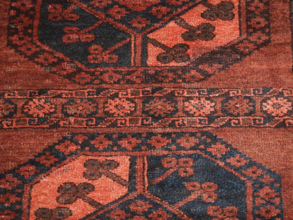 ANTIQUE AFGHAN VILLAGE RUG, ERSARI WEAVERS, SOFT COLOURS, HARD WEARING. CIRCA 1900/20. View IX