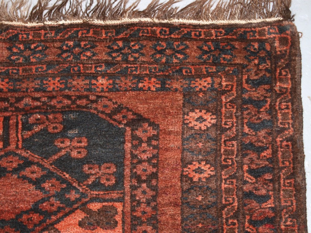 ANTIQUE AFGHAN VILLAGE RUG, ERSARI WEAVERS, SOFT COLOURS, HARD WEARING. CIRCA 1900/20. View X
