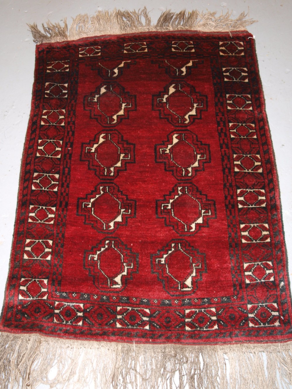 OLD AFGHAN VILLAGE RUG, KIZIL AYAK, SWEET SMALL SIZE, GREAT CONDITION, CIRCA 1920.