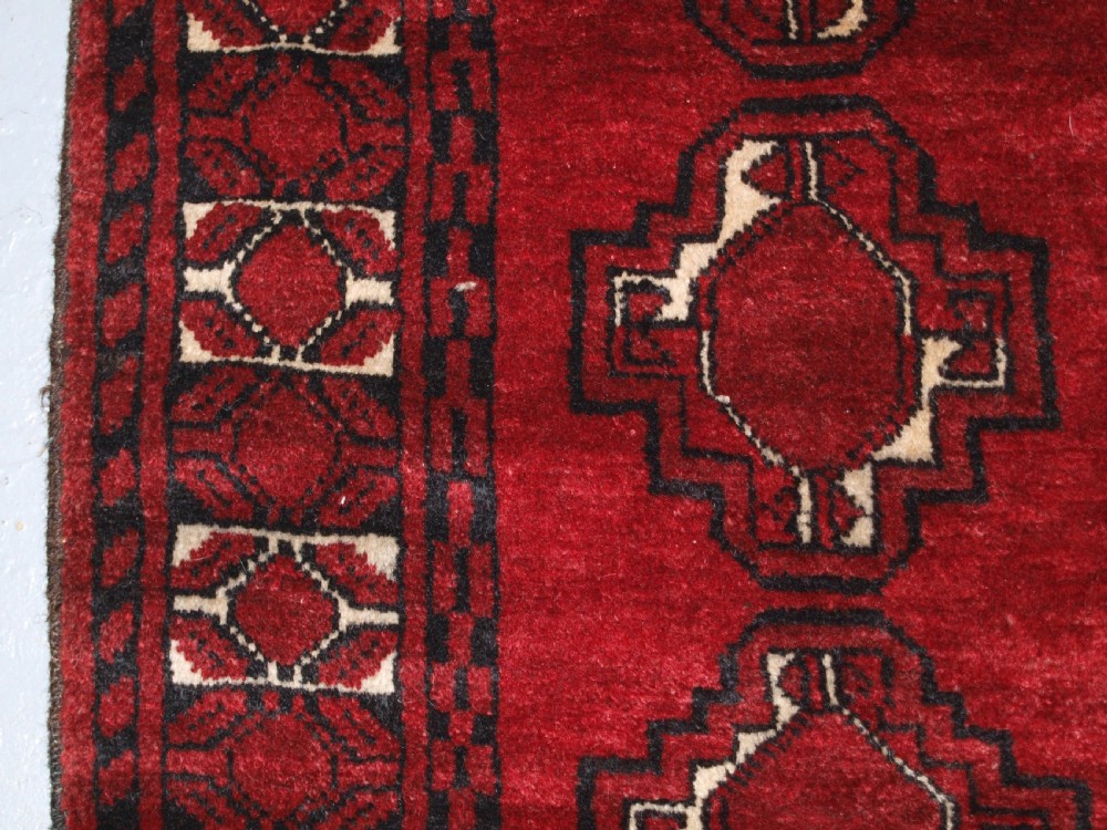 OLD AFGHAN VILLAGE RUG, KIZIL AYAK, SWEET SMALL SIZE, GREAT CONDITION, CIRCA 1920. View V