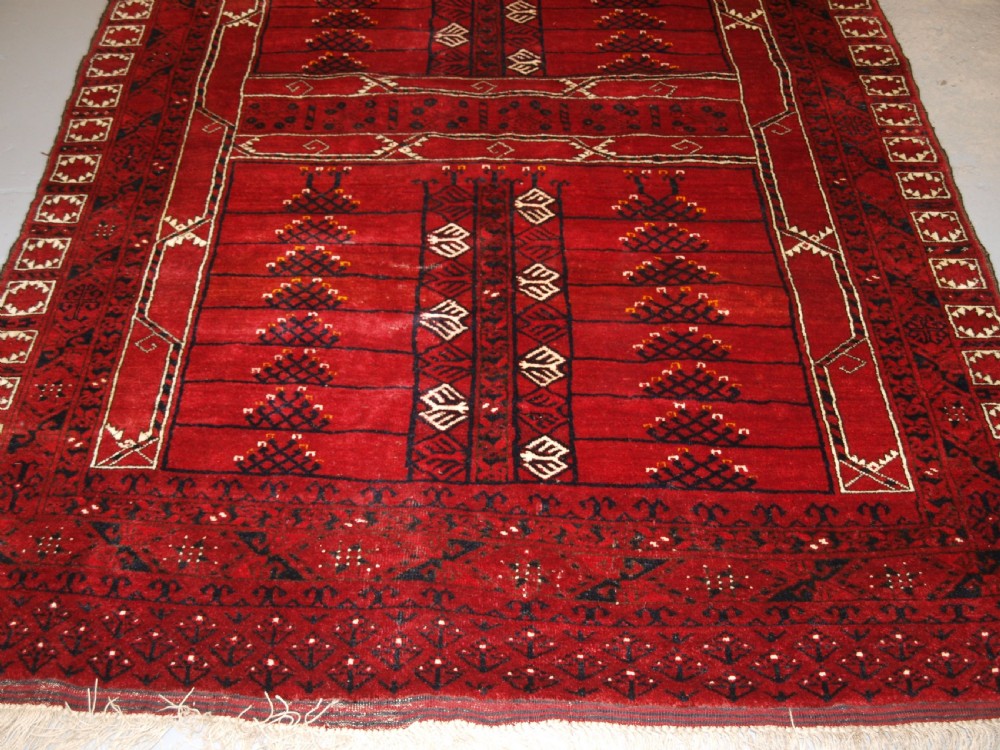 OLD AFGHAN ENSI DESIGN RUG, SUPERB COLOUR, GREAT FURNISHING RUG, CIRCA 1920. View VII