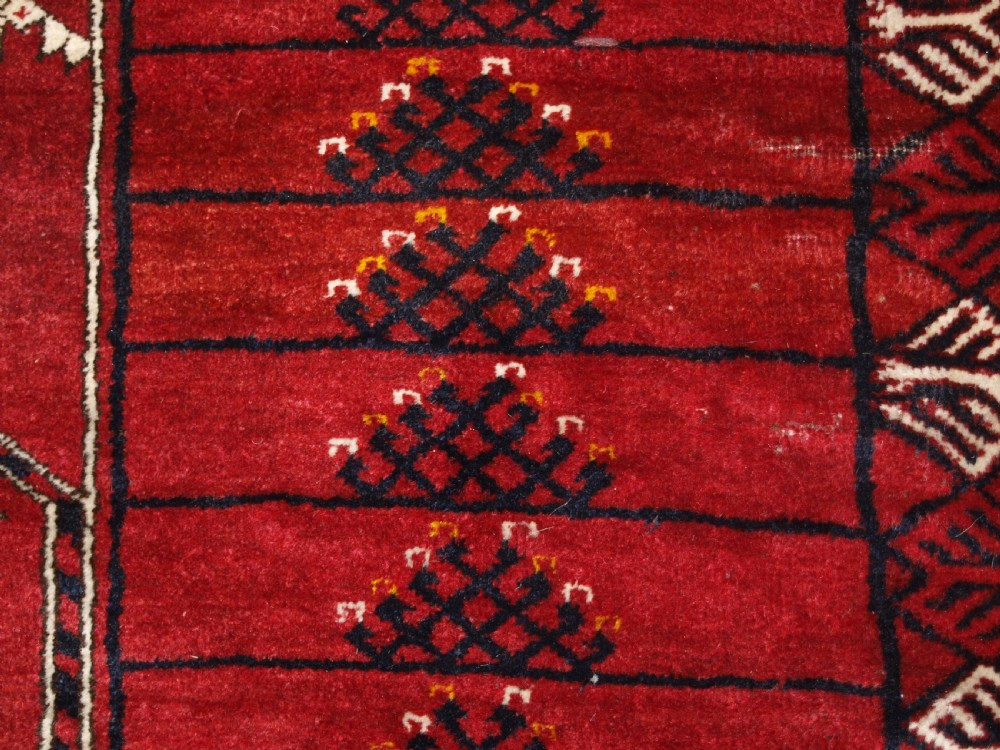 OLD AFGHAN ENSI DESIGN RUG, SUPERB COLOUR, GREAT FURNISHING RUG, CIRCA 1920. View VIII