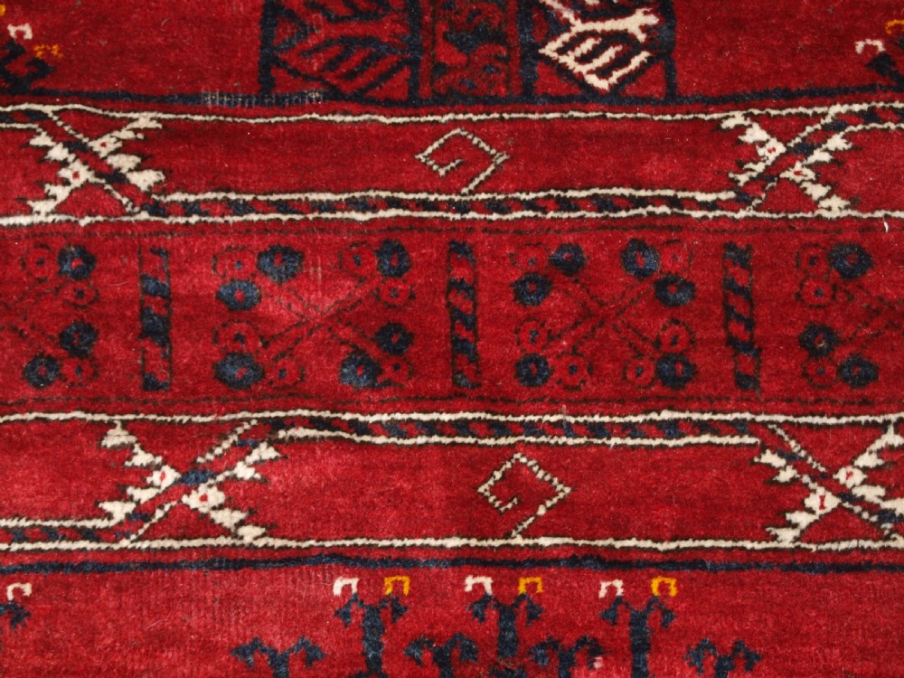 OLD AFGHAN ENSI DESIGN RUG, SUPERB COLOUR, GREAT FURNISHING RUG, CIRCA 1920. View IX
