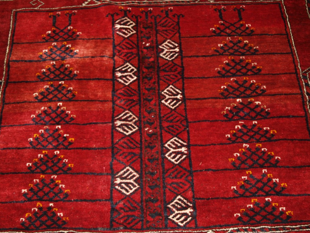 OLD AFGHAN ENSI DESIGN RUG, SUPERB COLOUR, GREAT FURNISHING RUG, CIRCA 1920. View XI