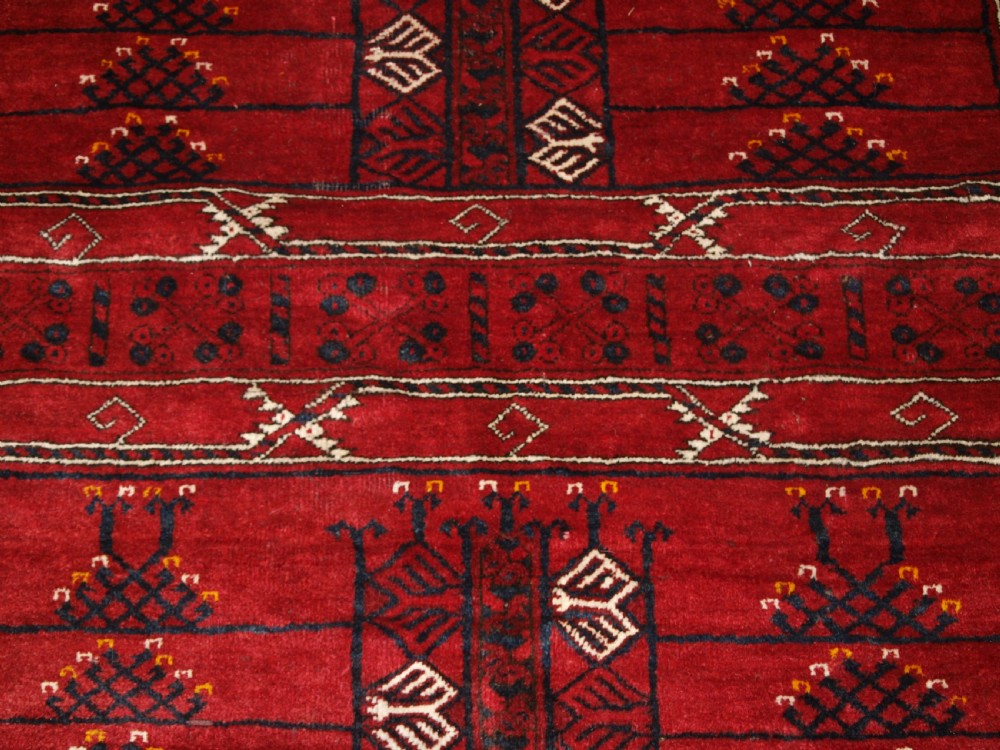 OLD AFGHAN ENSI DESIGN RUG, SUPERB COLOUR, GREAT FURNISHING RUG, CIRCA 1920. View XII