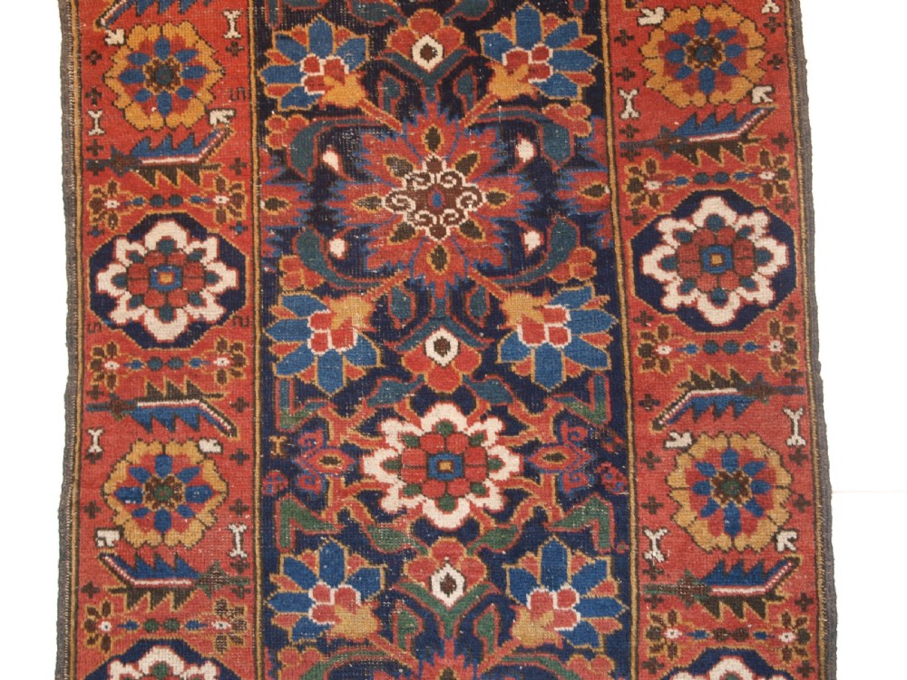 ANTIQUE PERSIAN FERDOWS BALUCH RUG WITH SUPERB COLOUR AND CONDITION, 2ND HALF 19TH CENTURY. View III