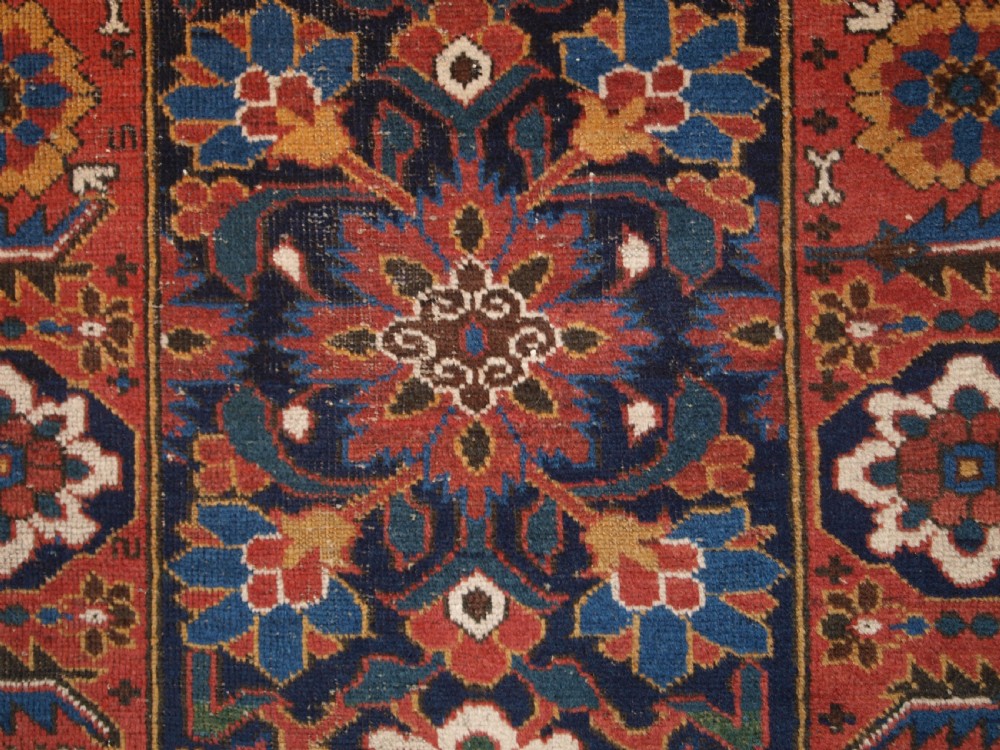 ANTIQUE PERSIAN FERDOWS BALUCH RUG WITH SUPERB COLOUR AND CONDITION, 2ND HALF 19TH CENTURY. View VII