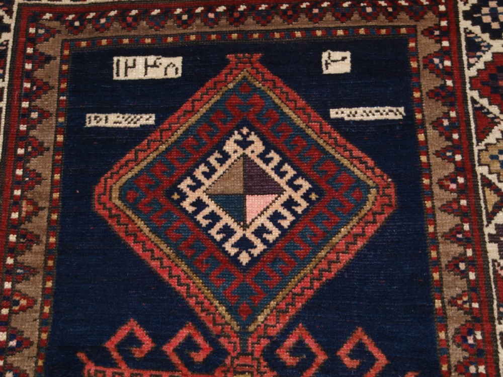 ANTIQUE CAUCASIAN KAZAK LONG RUG OR RUNNER, GREAT CONDITION AND COLOUR, LATE 19TH CENTURY. View XI