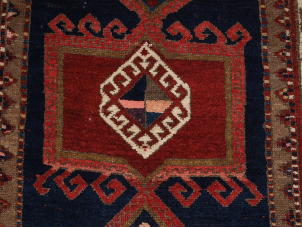 ANTIQUE CAUCASIAN KAZAK LONG RUG OR RUNNER, GREAT CONDITION AND COLOUR, LATE 19TH CENTURY. View XII