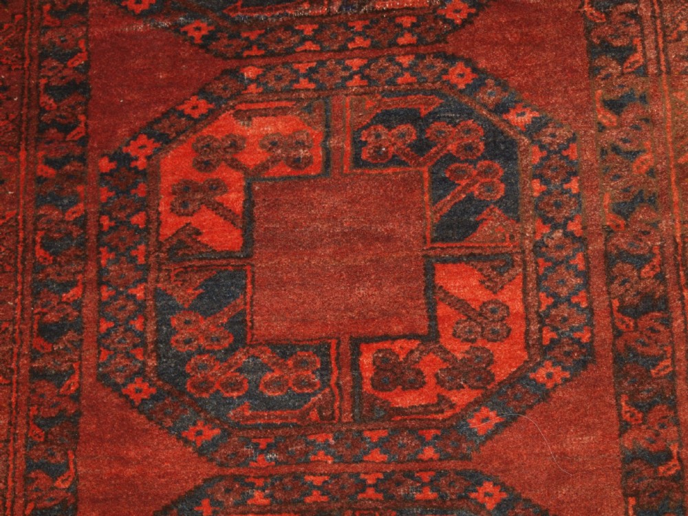 OLD AFGHAN RUNNER, TRADITIONAL DESIGN, VERY HARD WEARING, CIRCA 1920. View IX