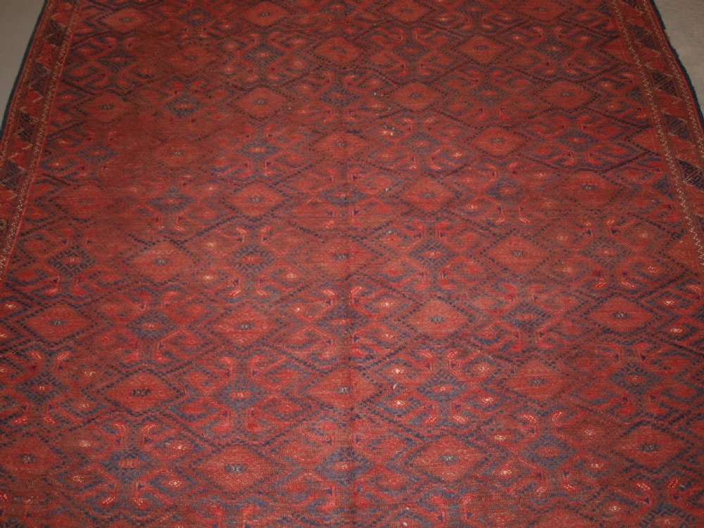 ANTIQUE YOMUT TURKMEN PALLAS SOUMAK KILIM, WELL USED CONDITION, CIRCA 1900. View VI