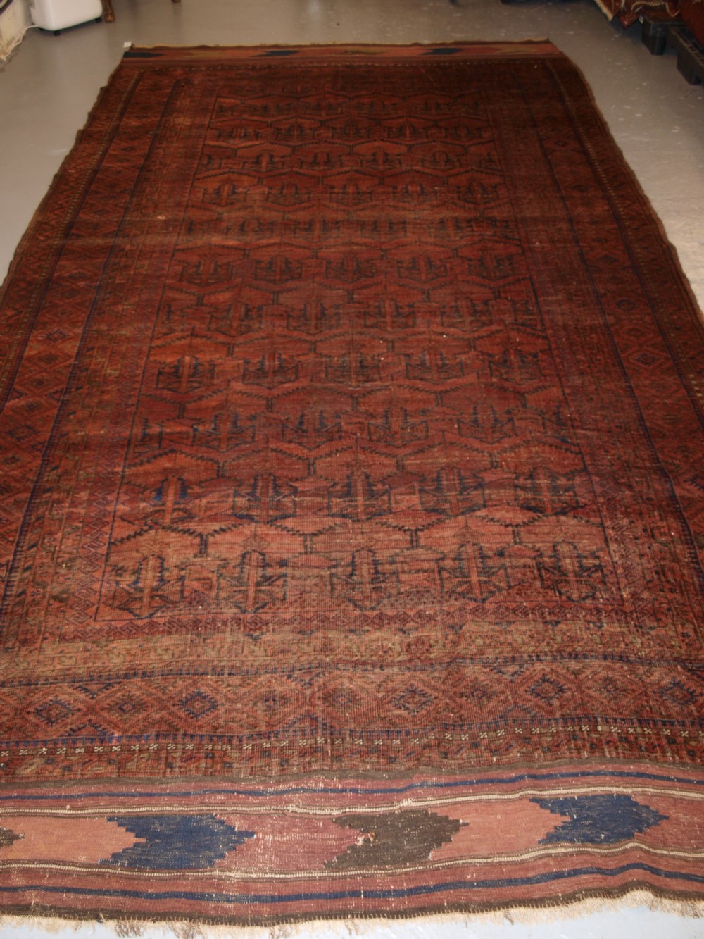ANTIQUE BALUCH MAIN CARPET, CHAKHANSUR REGION, SOUTH EAST AFGHANISTAN, LATE 19TH CENTURY. View III
