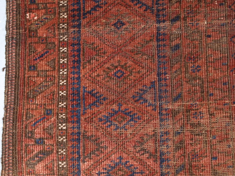ANTIQUE BALUCH MAIN CARPET, CHAKHANSUR REGION, SOUTH EAST AFGHANISTAN, LATE 19TH CENTURY. View VI