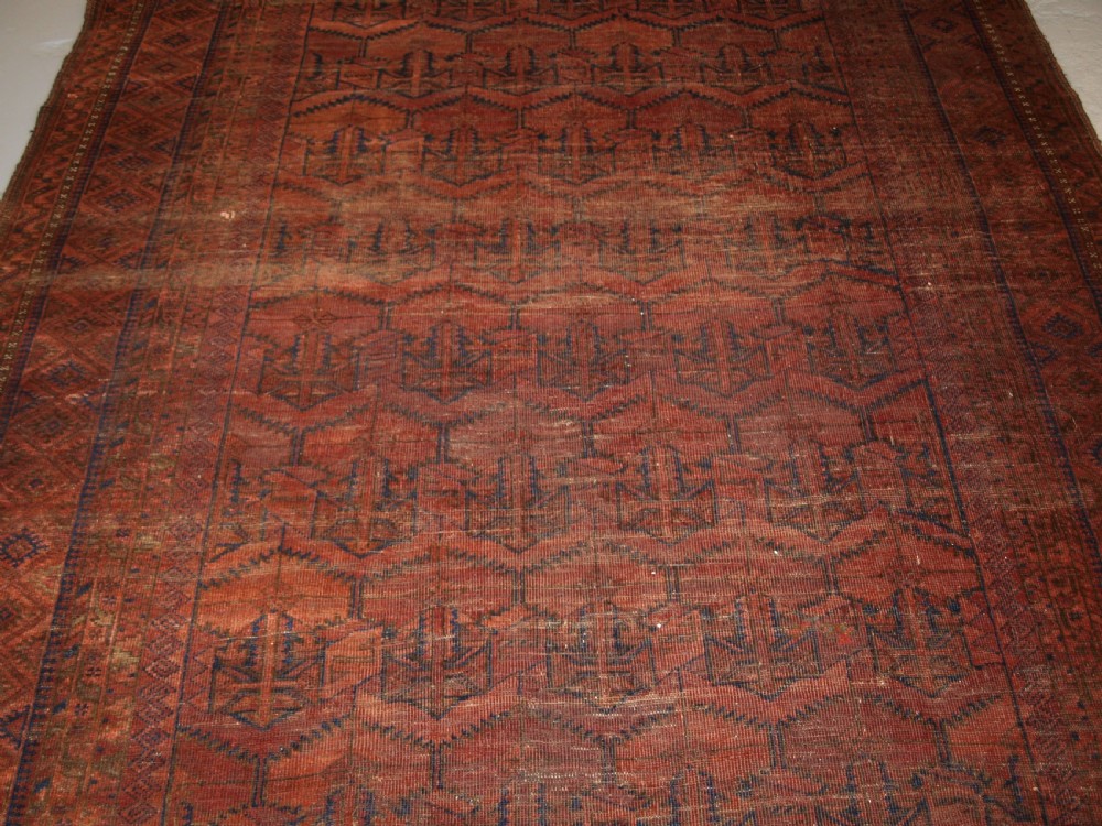 ANTIQUE BALUCH MAIN CARPET, CHAKHANSUR REGION, SOUTH EAST AFGHANISTAN, LATE 19TH CENTURY. View VIII