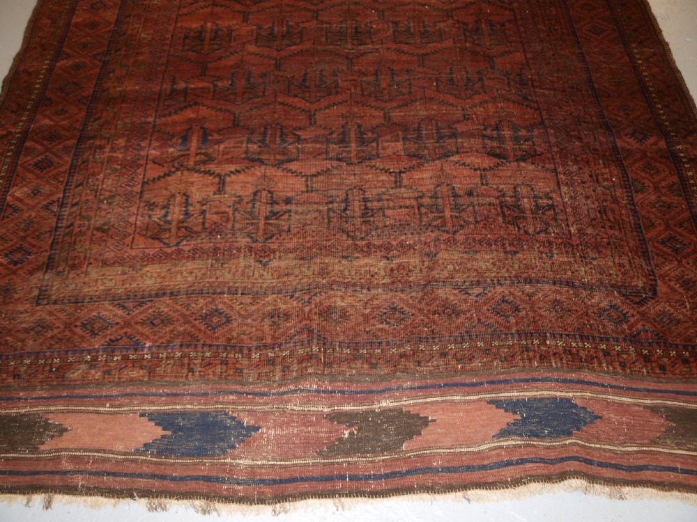 ANTIQUE BALUCH MAIN CARPET, CHAKHANSUR REGION, SOUTH EAST AFGHANISTAN, LATE 19TH CENTURY. View IX