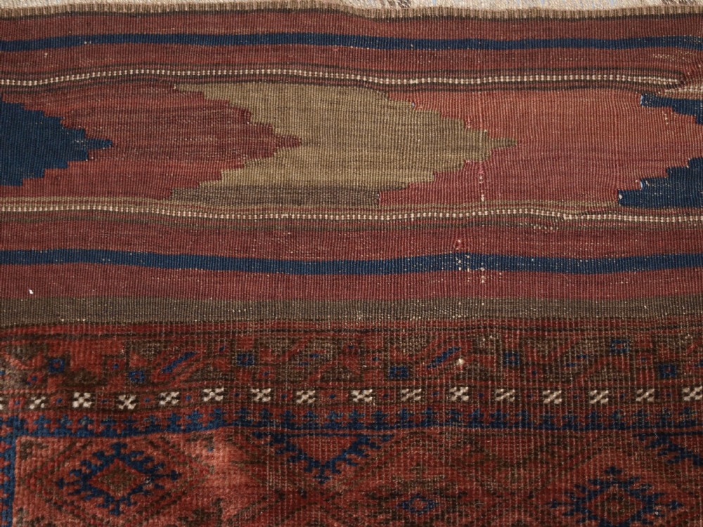 ANTIQUE BALUCH MAIN CARPET, CHAKHANSUR REGION, SOUTH EAST AFGHANISTAN, LATE 19TH CENTURY. View XIV