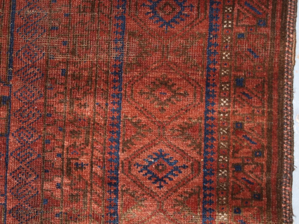 ANTIQUE BALUCH MAIN CARPET, CHAKHANSUR REGION, SOUTH EAST AFGHANISTAN, LATE 19TH CENTURY. View XV