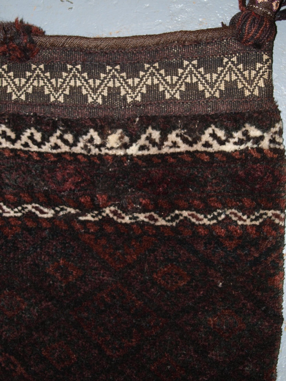 ANTIQUE AFGHAN BALUCH CRADLE FOR A NEW BORN BABY, VERY SCARCE ITEM, CIRCA 1900/20. View VII