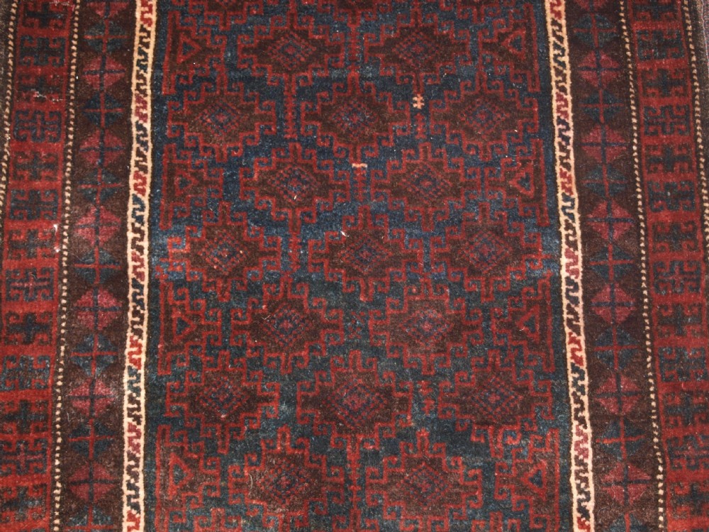 OLD AFGHAN BALUCH BALISHT GRAIN BAG, OUTSTANDING EXAMPLE, CIRCA 1920. View VIII