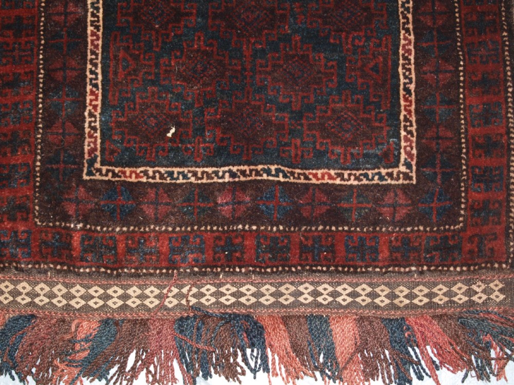 OLD AFGHAN BALUCH BALISHT GRAIN BAG, OUTSTANDING EXAMPLE, CIRCA 1920. View IX