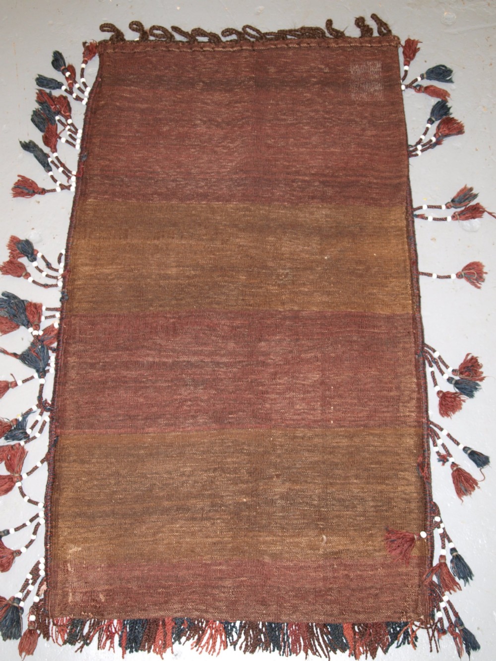 OLD AFGHAN BALUCH BALISHT GRAIN BAG, OUTSTANDING EXAMPLE, CIRCA 1920. View XI